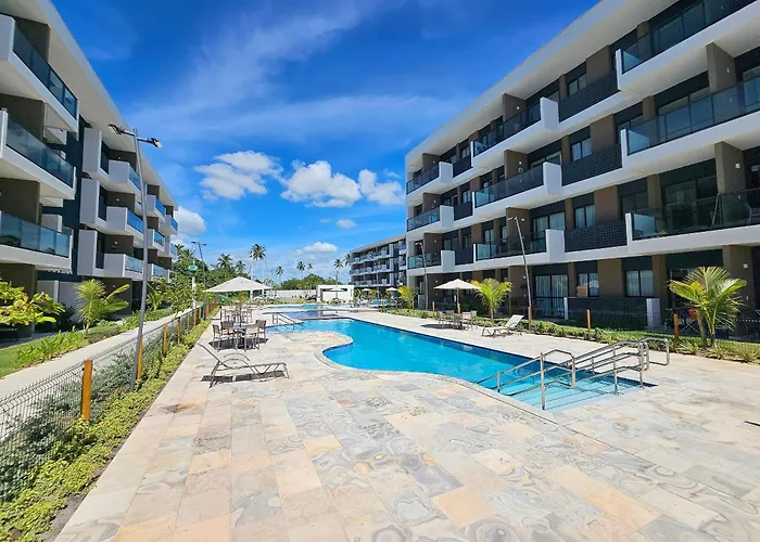 Flat Premium Com Varanda Gourmet No Makia Resort Em Muro Alto 4 Pessoas Pôrto das Galinhas