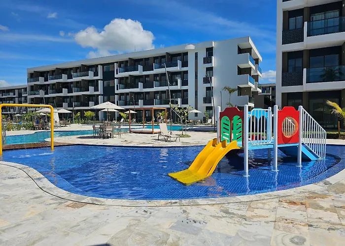 Flat Premium Com Varanda Gourmet No Makia Resort Em Muro Alto 4 Pessoas Pôrto das Galinhas