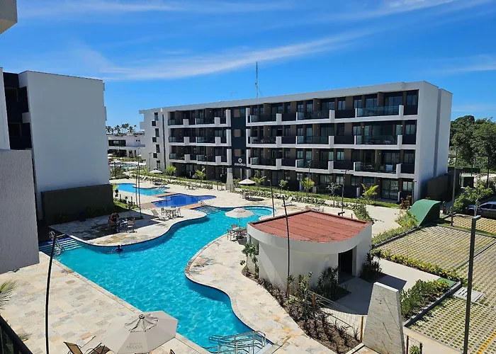 Flat Premium Com Varanda Gourmet No Makia Resort Em Muro Alto 4 Pessoas Pôrto das Galinhas